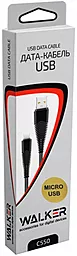 Кабель Walker C550 USB-A - micro USB 12w 2.4a 1м cable Gold - мініатюра 2 Кабель Walker C550 USB-A - micro USB 12w 2.4a 1м cable Gold - мініатюра 2