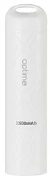 Повербанк Optima Promo Series OP-2 2500mAh White - фото Повербанк Optima Promo Series OP-2 2500mAh White