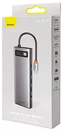 USB Type-C хаб Baseus Metal Gleam 11-in-1 Multifunctional Type-C HUB Gray (CAHUB-CT0G) - мініатюра 5