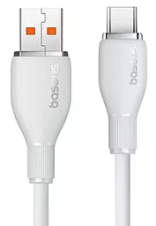 USB Кабель Baseus Pudding Series Fast Charging 100w 6a 1.2m USB - Type-C сable white (P10355703221-00)