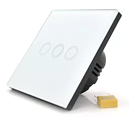 Сенсорний трьохканальний вимикач AOYAN AY-EU-D603 White