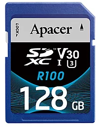 Карта памяти Apacer 128 GB SDXC UHS-I U3 V30 R100 (AP128GSDXC10U7-R)