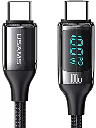 Кабель USB PD Usams Fast Charging SJ546 U78 100W 5A 1.2M USB Type-C - Type-C Cable Black