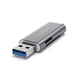 Переходник-Cardreader Satechi Aluminum Type-C/USB 3.0 and Micro/SD Space Gray (ST-TCCRAM) - миниатюра 2