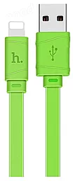 Кабель USB Hoco X5 Bamboo Lightning Cable Green