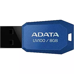 Флешка ADATA 8GB DashDrive UV100 Blue USB 2.0 (AUV100-8G-RBL) - фото Флешка ADATA 8GB DashDrive UV100 Blue USB 2.0 (AUV100-8G-RBL)