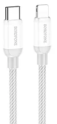 Кабель Borofone BX68 USB Type-C - Lightning 20w 3a 2м PD сable Silver