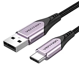 Кабель Vention USB-A - Type-C 15w 3a 1.5м cable Black/Purple (CODVG) - фото Кабель Vention USB-A - Type-C 15w 3a 1.5м cable Black/Purple (CODVG)