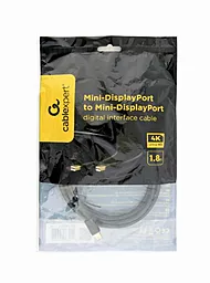 Видеокабель Cablexpert Mini DisplayPort 1.8m (CCP-mDPmDP2-6) Черный - миниатюра 2