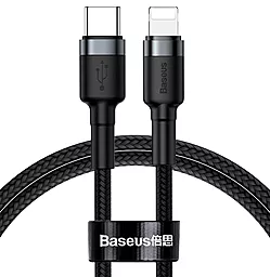 USB PD Кабель Baseus Cafule 18W USB Type-C - Lightning CableGray/Black (CATLKLF-G1)