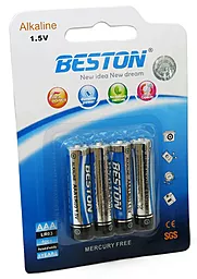 Батарейка Beston AAA (R03) 4шт (AAB1833) - миниатюра 2