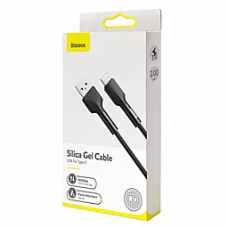 Кабель Baseus Silica USB-A - Type-C 12w 2.4a 2м cable Black (CATGJ-A01) - миниатюра 4 Кабель Baseus Silica USB-A - Type-C 12w 2.4a 2м cable Black (CATGJ-A01) - миниатюра 4