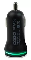 Автомобильное зарядное устройство Ozio 5V/2.4A Black (C-CF24)