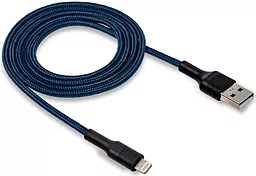 Кабель Walker C575 USB-A - Lightning 12w 2.4a 1м cable Blue - фото Кабель Walker C575 USB-A - Lightning 12w 2.4a 1м cable Blue