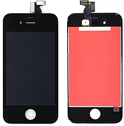 Дисплей Apple iPhone 4 з тачскріном і рамкою, оригінал, Black
