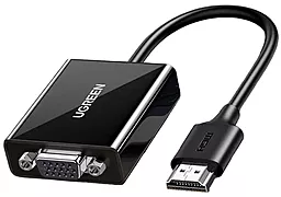 Видеокабель Ugreen CM611 HDMI - VGA 1080p 60hz 0.15m black (90813) - миниатюра 3