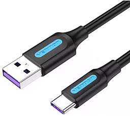Кабель Vention USB-A - Type-C 25w 5a 0.5м cable Black (CORBD) - фото Кабель Vention USB-A - Type-C 25w 5a 0.5м cable Black (CORBD)