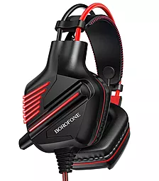 Навушники Borofone BO101 Racing Black/Red