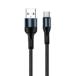 USB Кабель ColorWay USB to USB Type-C 2.4А Black (CW-CBUC045-BK)