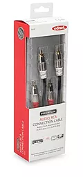 Аудио кабель Digitus Ednet 2xRCA M/M Cable 1.5 м black (84590) - миниатюра 2