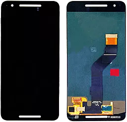 Дисплей Huawei Nexus 6P (H1511, H1512) з тачскріном, оригінал, Black