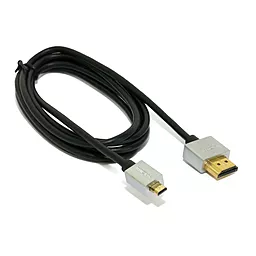 Видеокабель micro HDMI > HDMI, 1.5m, v1.4b, 36 AWG, Gold, PVC, Ultra-Slim (KBH1605) ExtraDigital - фото Видеокабель micro HDMI > HDMI, 1.5m, v1.4b, 36 AWG, Gold, PVC, Ultra-Slim (KBH1605) ExtraDigital