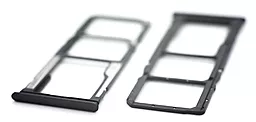 Держатель (лоток) Сим карты Xiaomi Redmi 7 Black - миниатюра 3