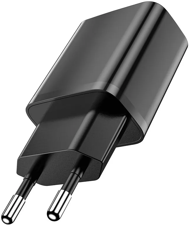 Сетевое зарядное устройство Borofone BA52A Gamble 2.1a home charger + Lightning cable black - фото 7