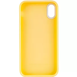 Чохол Epik TPU+PC Bichromatic для Apple iPhone XR (6.1")  Creamy-yellow / White - мініатюра 2