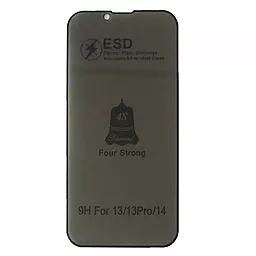Защитное стекло ESD PRIVACY GLASS для Apple iPhone 13, 13 Pro  Black (без упаковки)
