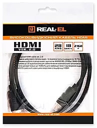 Видеокабель HDMI VER. 2.0 M-M 2.0M REAL-EL - миниатюра 4 Видеокабель HDMI VER. 2.0 M-M 2.0M REAL-EL - миниатюра 4