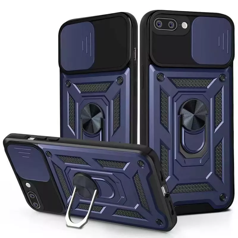 Чохол Epik Camshield Serge Ring для Apple iPhone 7 plus, 8 plus  Blue - фото 1