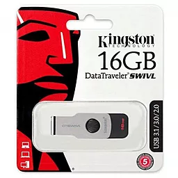 Флешка Kingston DataTraveler Swivl 16GB USB 3.0 (DTSWIVL/16GB) Black - миниатюра 3