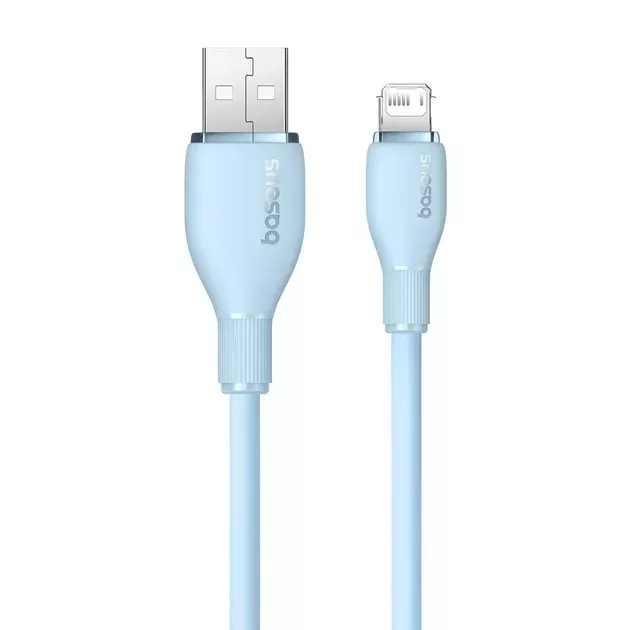 Кабель Baseus Pudding Series USB-A - Lightning 12w 2.4a 2м cable Blue - фото 2