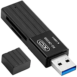 Картридер XO DK05B 2-in-1 black - фото Картридер XO DK05B 2-in-1 black