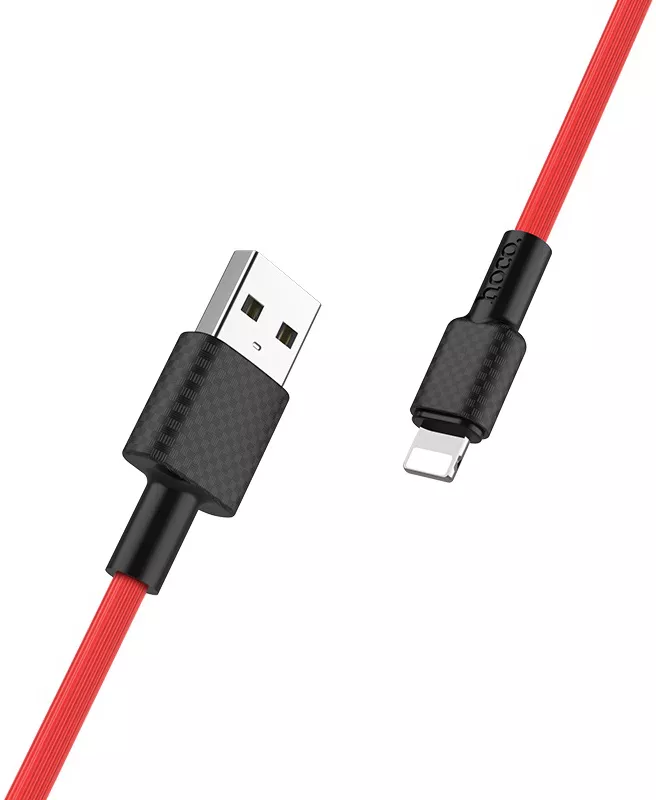 Кабель Hoco X29 Superior Style USB-A - Lightning 10w 1м cable Red - фото 2