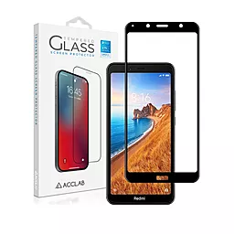 Защитное стекло ACCLAB Full Glue для Xiaomi Redmi 7A Черный