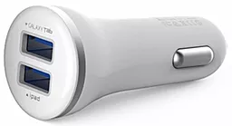 Автомобильное зарядное устройство LDNio DL-C23 15.5w 2xUSB-A ports car charger + micro USB cable white - фото Автомобильное зарядное устройство LDNio DL-C23 15.5w 2xUSB-A ports car charger + micro USB cable white