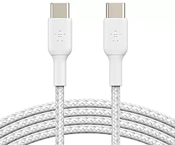 Кабель Belkin USB Type-C - Type-C 60w 3a 1м PD cable White (CAB004BT1мWH) - фото Кабель Belkin USB Type-C - Type-C 60w 3a 1м PD cable White (CAB004BT1мWH)