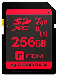 Карта памяти GooDRam SDXC 256GB IRDM UHS-II U3 V60 (IR-S6B0-2560R11)