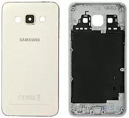 Задняя крышка корпуса Samsung Galaxy A3 2016 A310F со стеклом камеры Gold - фото Задняя крышка корпуса Samsung Galaxy A3 2016 A310F со стеклом камеры Gold