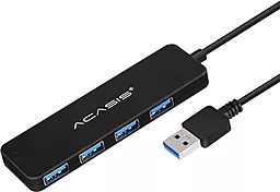 USB хаб Acasis AB3-L46 4-in-1 black - миниатюра 2