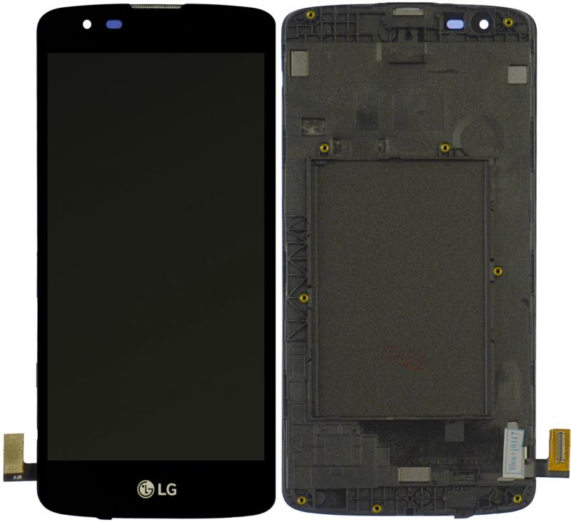 Дисплей LG K8 K350E, K8 K350N, Phoenix 2 K371 + Touchscreen with frame (original) Black / изоборажение №2
