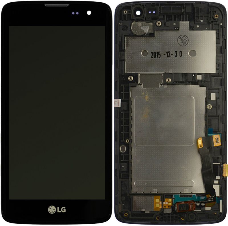 Дисплей LG K7 X210, K7 X210DS, Q7 + Touchscreen with frame (original) Black / изоборажение №2