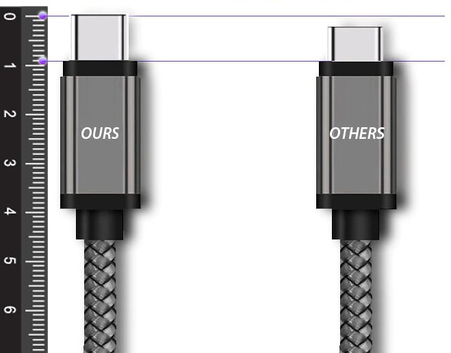 Кабель USB Long Connector USB Type-C Cable Silver / зображення №1