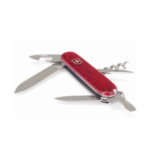 Швейцарский нож Victorinox Spartan красный полупрозрачный