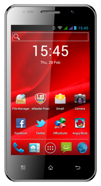 Дисплей Prestigio MultiPhone 4322 DUO + Touchscreen with frame Black / зображення №1