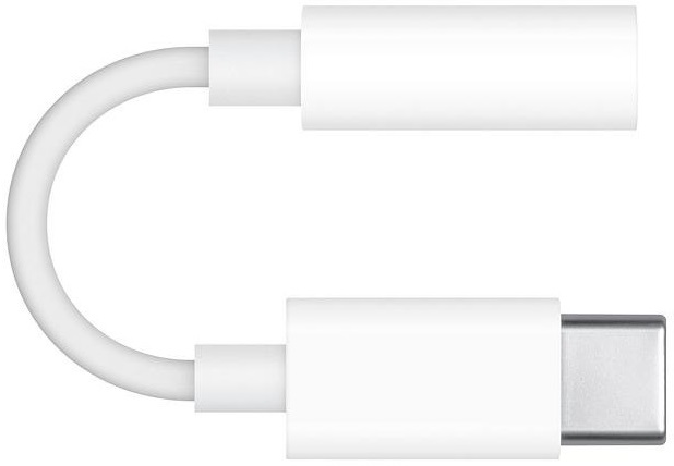 Аудіо-перехідник Apple Type-C to 3.5 mm Headphone Adapter White (MU7E2 / MU7E2FE/A) / зображення №1