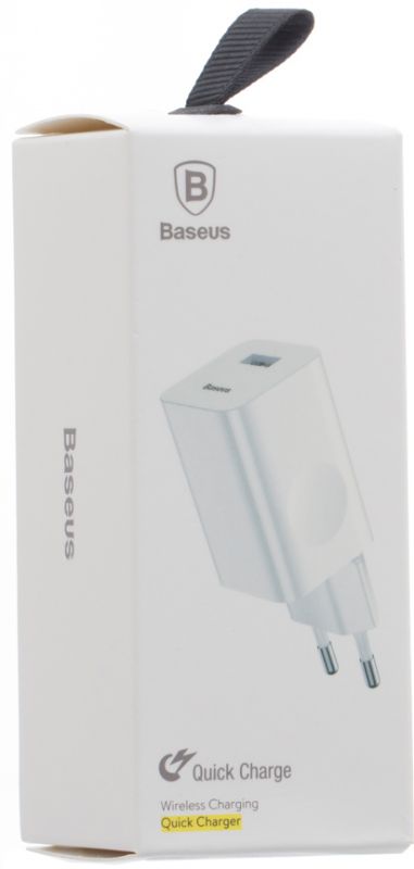 Мережевий зарядний пристрій з підтримкою швидкої зарядки Baseus Home Charger 1USB QC3.0 White (CCALL-BX02) / зображення №3