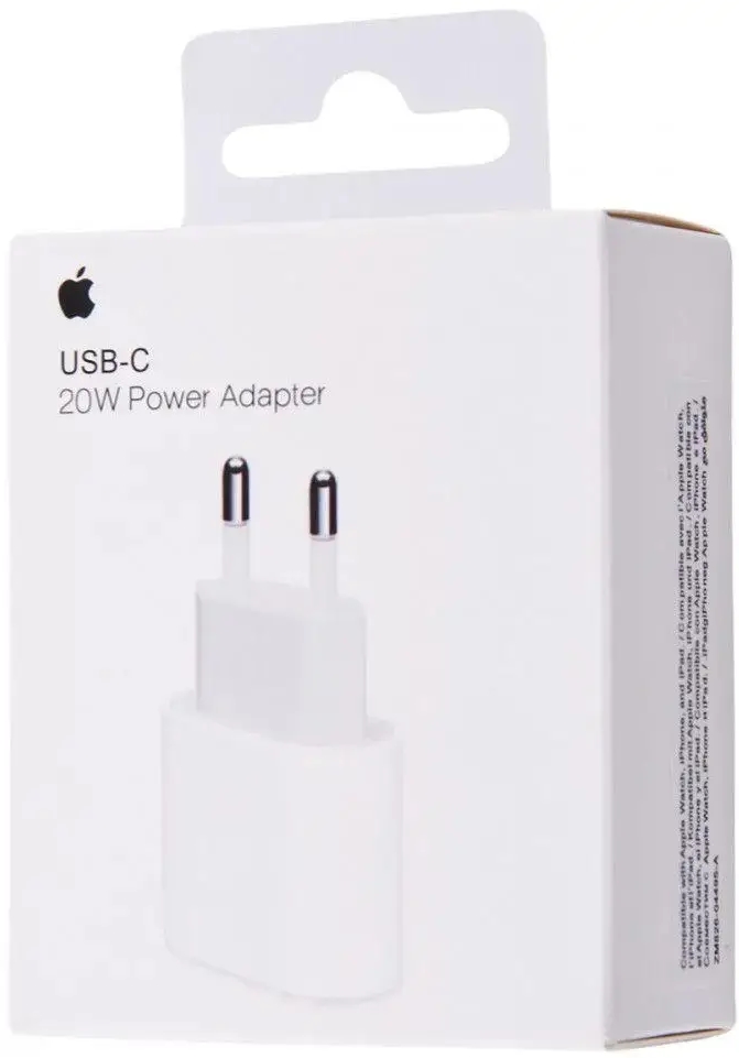 Мережевий зарядний пристрій з підтримкою швидкої зарядки Apple Original 20W USB Type-C Power Adapter White (MHJE3ZM/A) / зображення №1